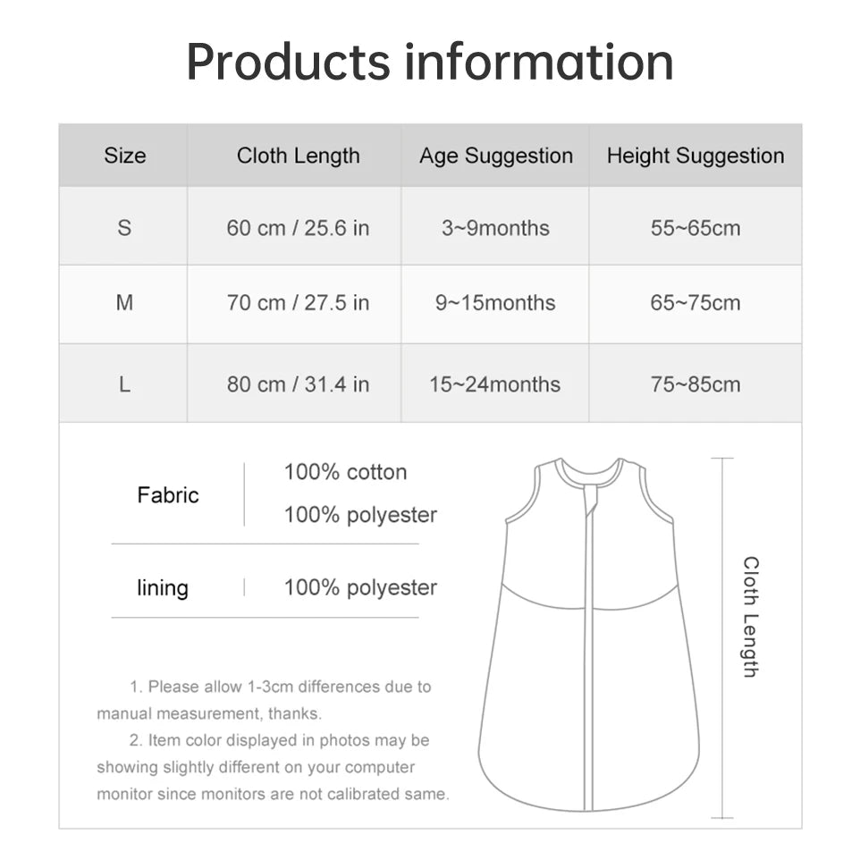 Saco de dormir para bebé de 3 a 24 meses, manta tipo saco de dormir de otoño, 1.5 Tog, tacto suave, estampado de estrellas de mar y conchas, estilo chaleco