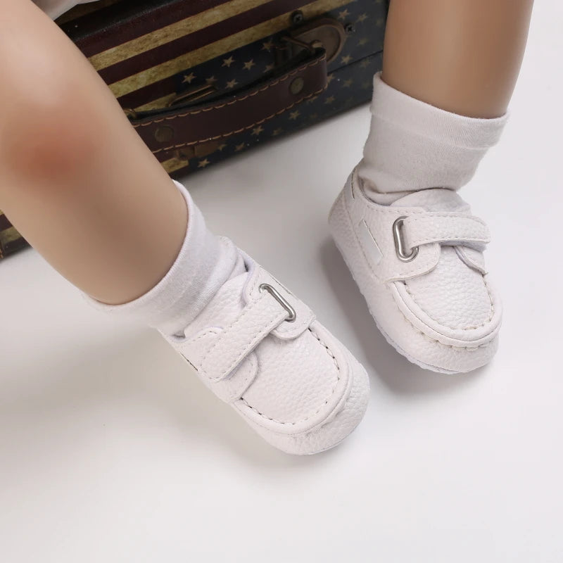 Spring and Autumn British Style Loafers For Babies Aged 0-12 Months Comfortable and Non Slip Walking Shoes