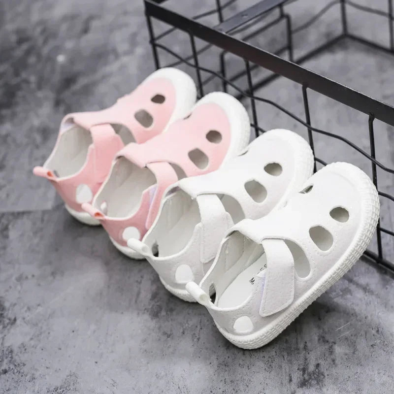Boys Sandals Children Half Sandals for Boys Girls Toddlers Little Kids Summer Shoes Cut-outs Breathable Fashion Soft Anti-skid