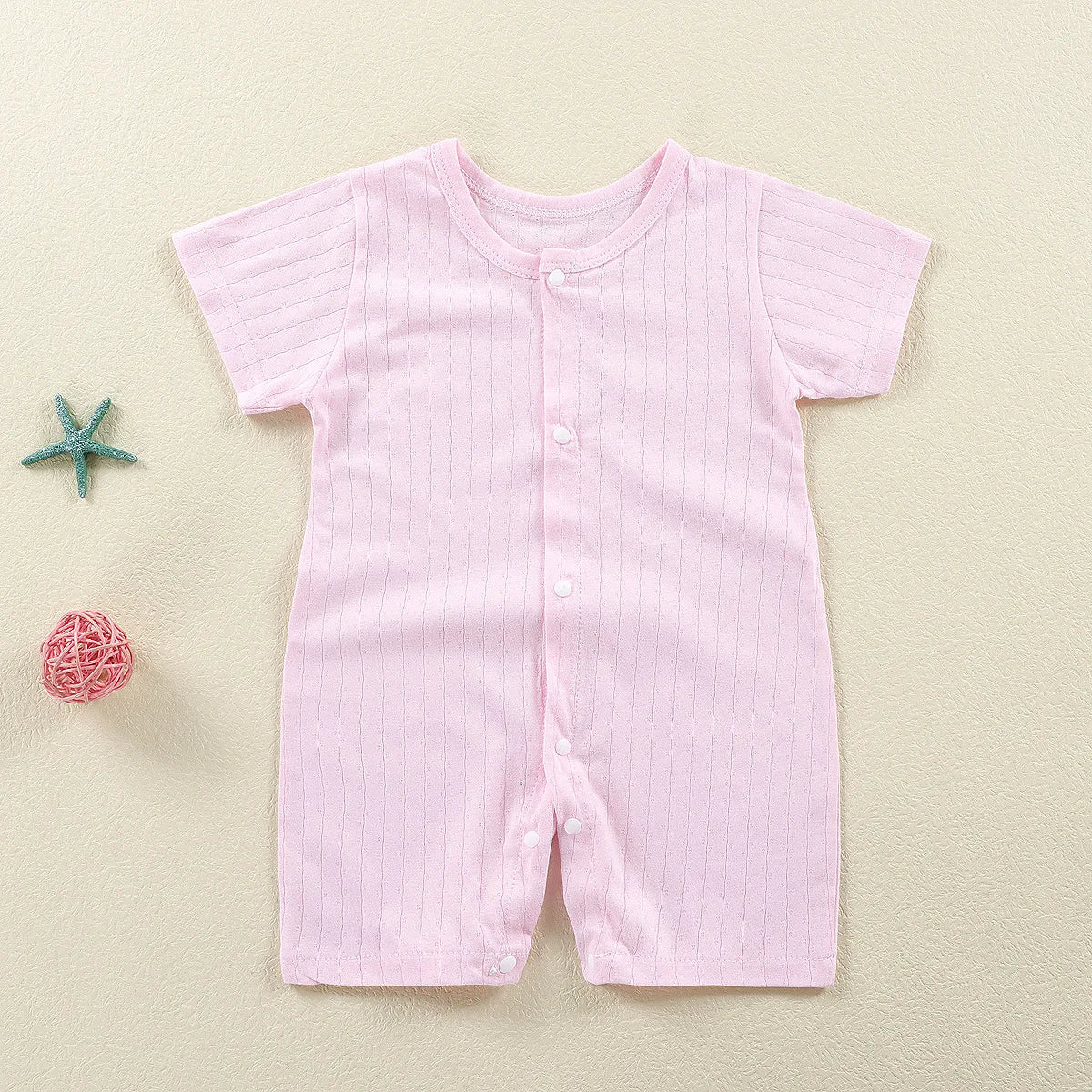 New Baby Newborn Clothes Baby Short-sleeved Jumpsuit 0-2 Years Old Boys Girls Romper Children Wrapping Clothes