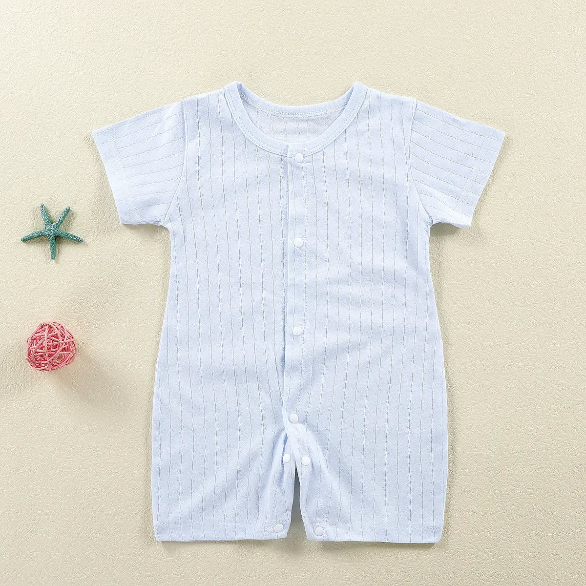 New Baby Newborn Clothes Baby Short-sleeved Jumpsuit 0-2 Years Old Boys Girls Romper Children Wrapping Clothes