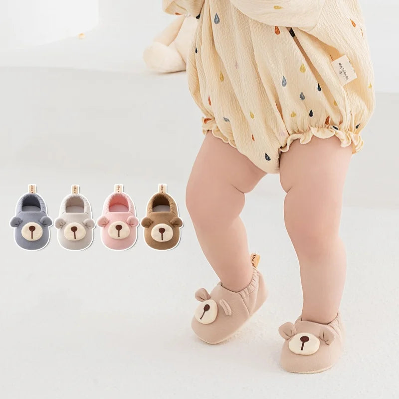 Neugeborenen-Babyschuhe für Mädchen Jungen Süße Weiche Kleinkind-Bodenschuhe Sportschuhe für Kleinkinder Erste Lauflernschuhe Lässige Cartoon-Babyschuhe Rutschfest