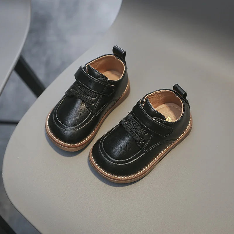 Baby Boys Leather Shoes Spring Autumn Kids Casual Shoes Comfortable British Style Children Birthday Party Shoes Size 15-30