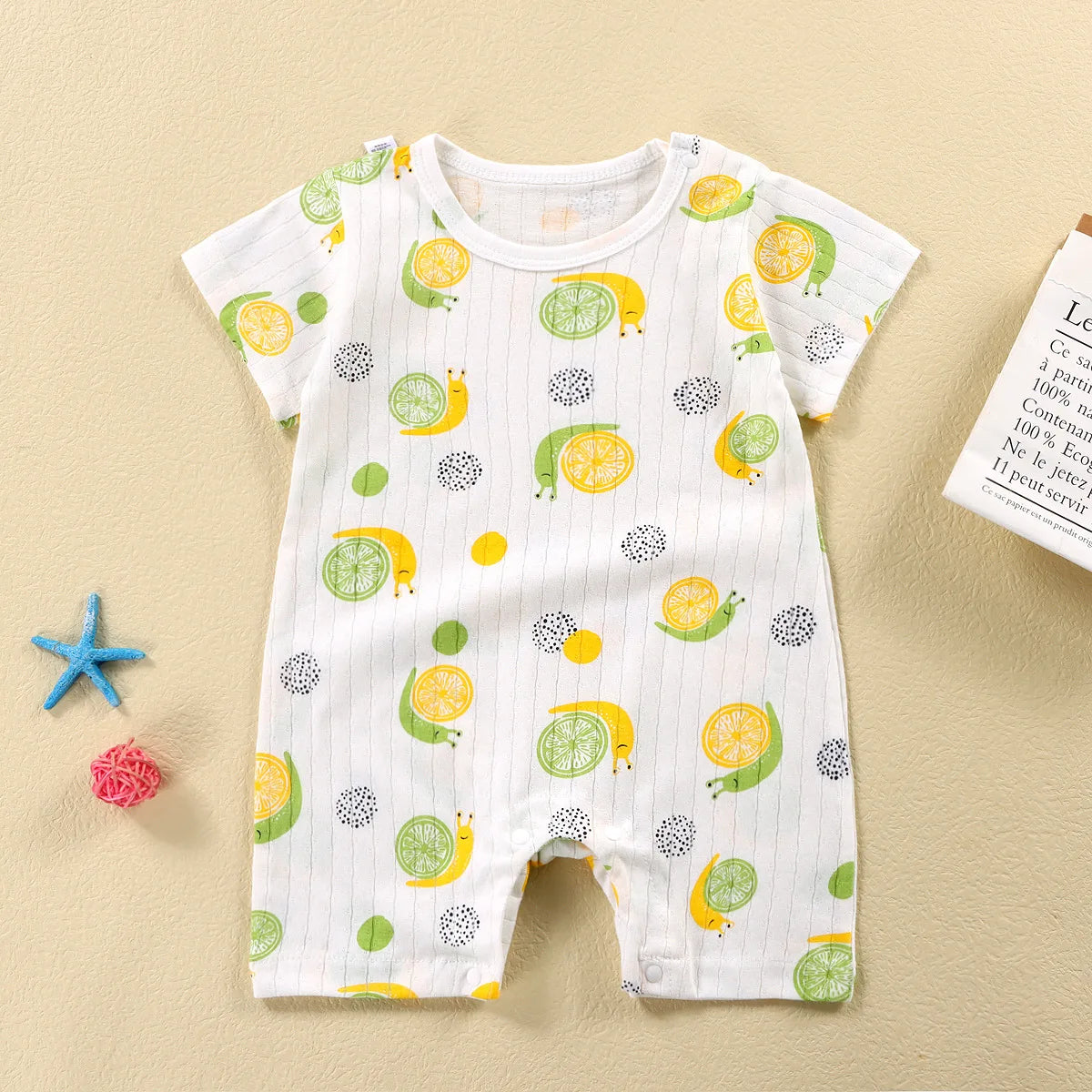 2025 Kletterkleidung Reine Baumwolle Sommer Neue Version Jungen Baby Dünn Mädchen Kurzarm Kinder Overalls Kinderkleidung
