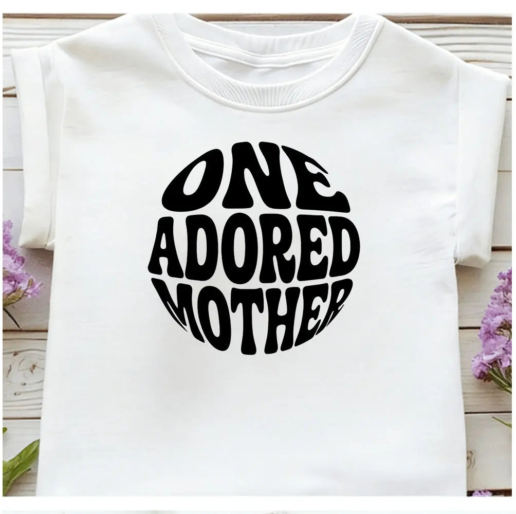 Mom Mother's Day Iron On Patches DIY Heat Transfer Decals for Clothing T-Shirts Bags  Mama Gift transfer decal painting