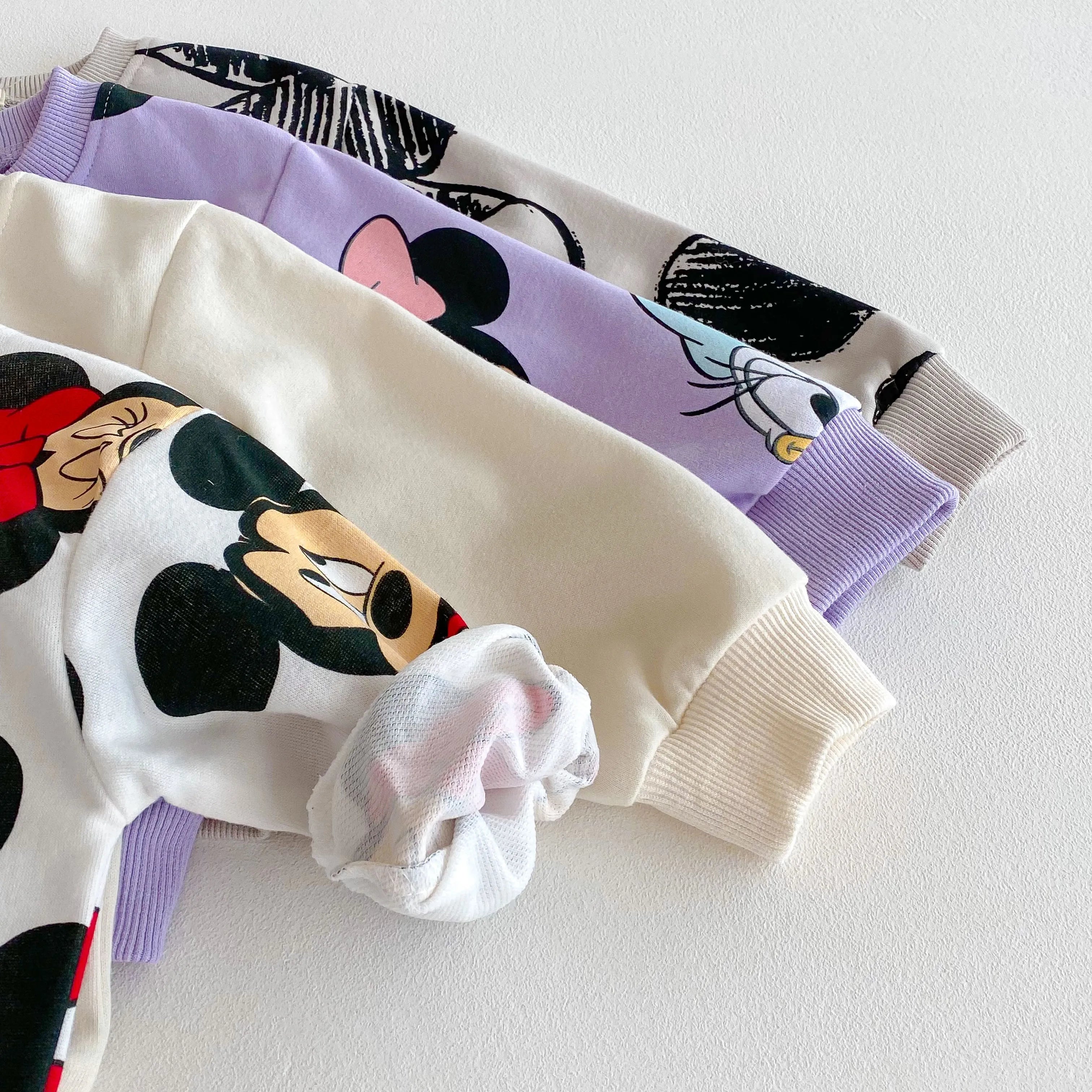 Minnie de Dibujos Animados Bebé Niña Lindo Traje de Manga Larga Holgado de Moda Chándales de Niños Ropa para Niños Pequeños Sudadera + Pantalones 2 piezas/conjunto