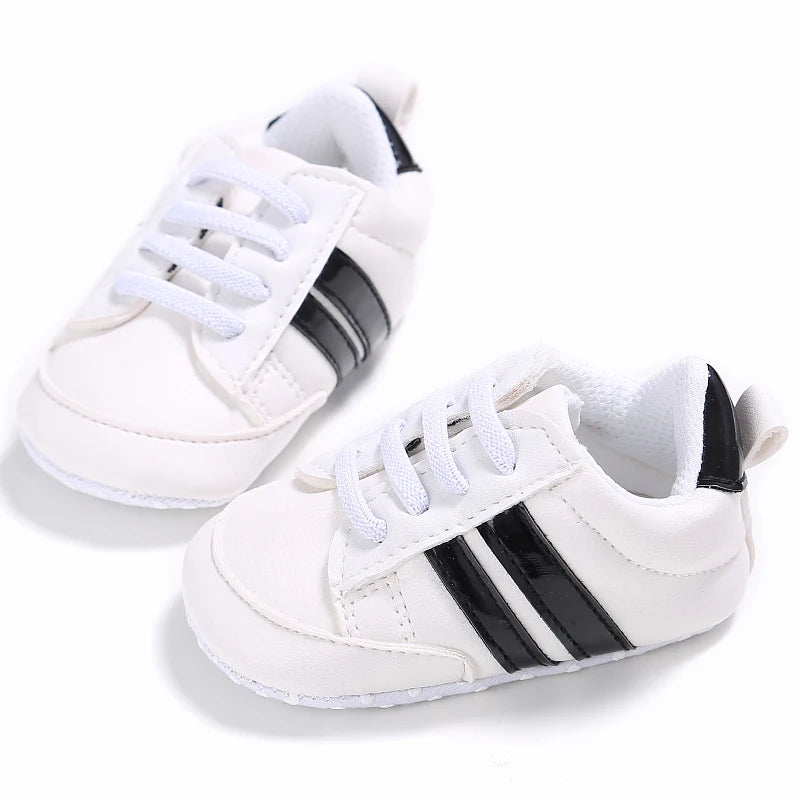 Male and Female Baby Sports Shoes 0-1 Year Old Soft Soled Fashionable Casual Walking Shoes For Spring/Summer Babies and Children