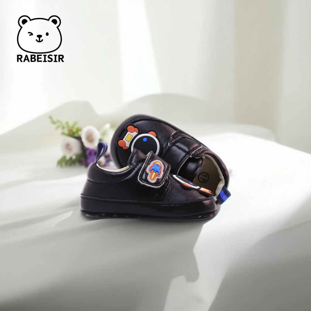 Baby Jungen Sneakers 0-1 Jahre Baby Kleinkind Schuhe Weiche Sohle Atmungsaktiv Rutschfest Cartoon-Muster