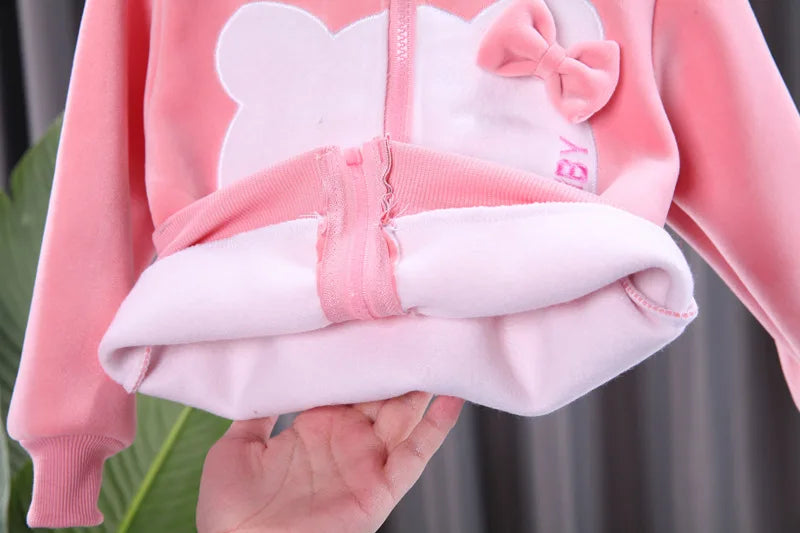 Baby Girl Clothes Children Clothing Set 2pcs Hoodie Cartoon Kids Girls Outfit Sets Toddler Cotton Long Sleeve Tops Pants Suit