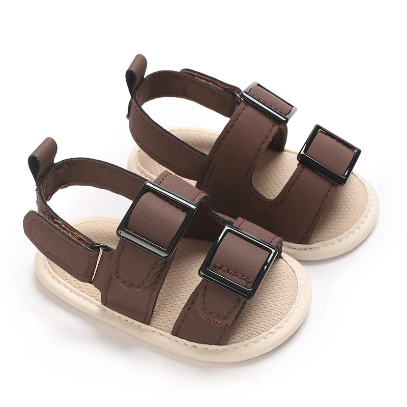 Baby Shoes Summer Collection For Boys Aged 0-1 Including Ankle Sandals and Baby Walking Shoes