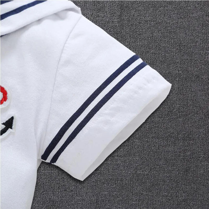 Ropa de bebé recién nacido, mono de marinero azul marino, mameluco de manga corta, mono, disfraces, ropa de verano, ropa de bebé recién nacido