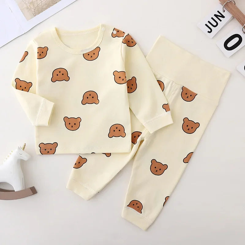 Babykleidung 2-teilige Sets Herbst Winter Baby Schlafanzug Set Unterwäsche Zweiteiler Baumwolle Baby Junge Langarm-Outfit