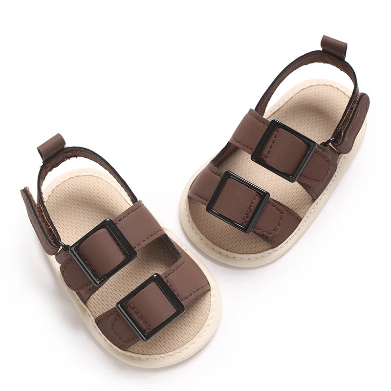 Baby Shoes Summer Collection For Boys Aged 0-1 Including Ankle Sandals and Baby Walking Shoes