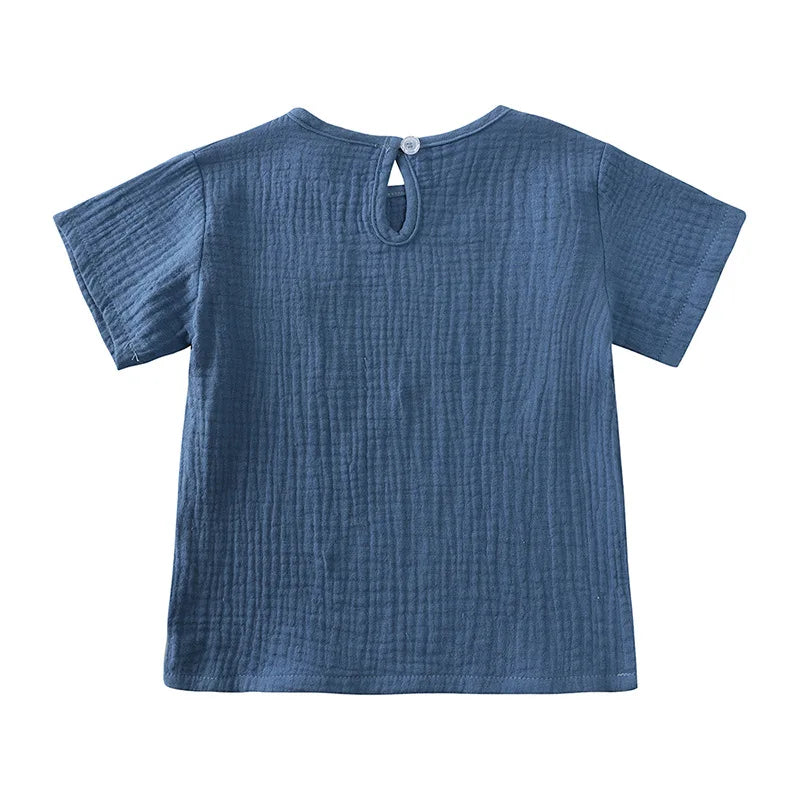 2-teiliges Baby-Outfit-Set aus Baumwolle, Neugeborenen-Mädchenkleidung, Jungen-Kleinkind-Strampler, T-Shirts und Shorts, weiche Kleidung für Babys im Säuglingsalter