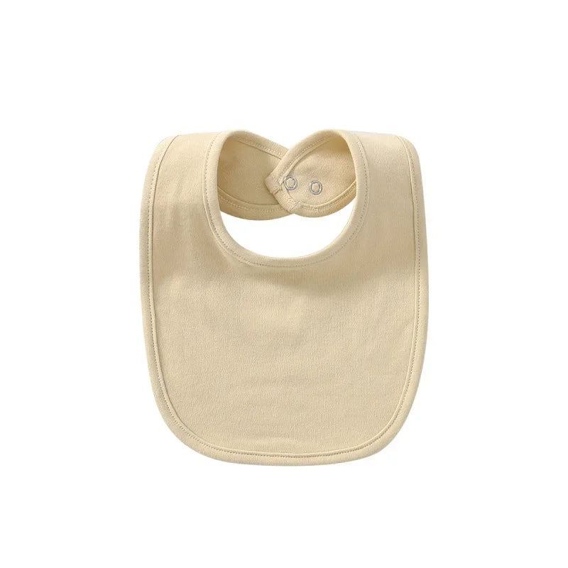 Baby Bibs Saliva Towel Stuff for Babies Solid Color Cotton Bib Boys Girls Burp Cloths Newborn Care Necessity Accessories Soft