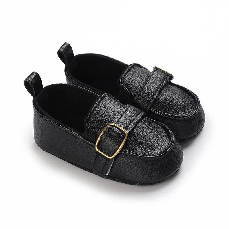 Baby Boy Vintage Leather Shoes 0-18M Multicolor Cuff First Walker Soft Sole Comfortable Spring Autumn Newborn