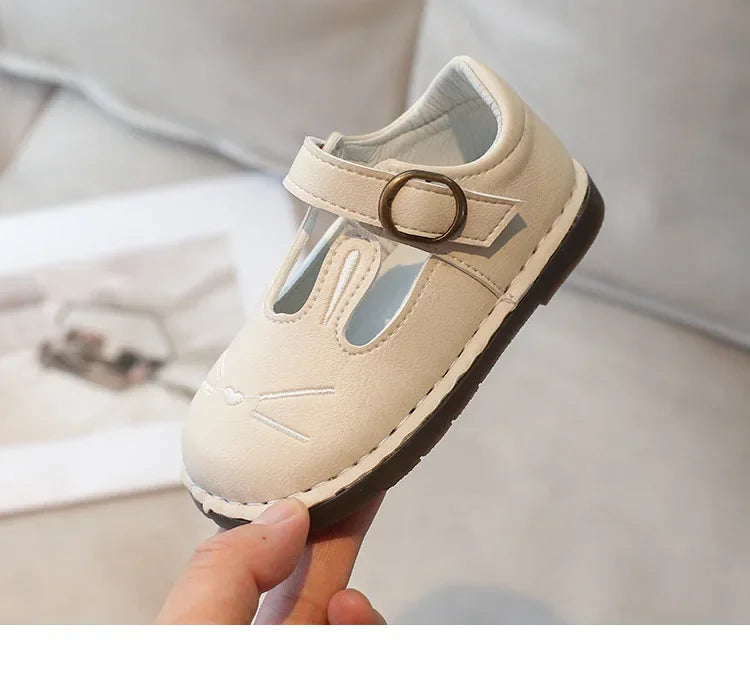 2025 Children Leather Shoes for Girls Spring Autumn New Fashion Korean Style Soft Bottom Anti-slippery Versatile Baby Shoes