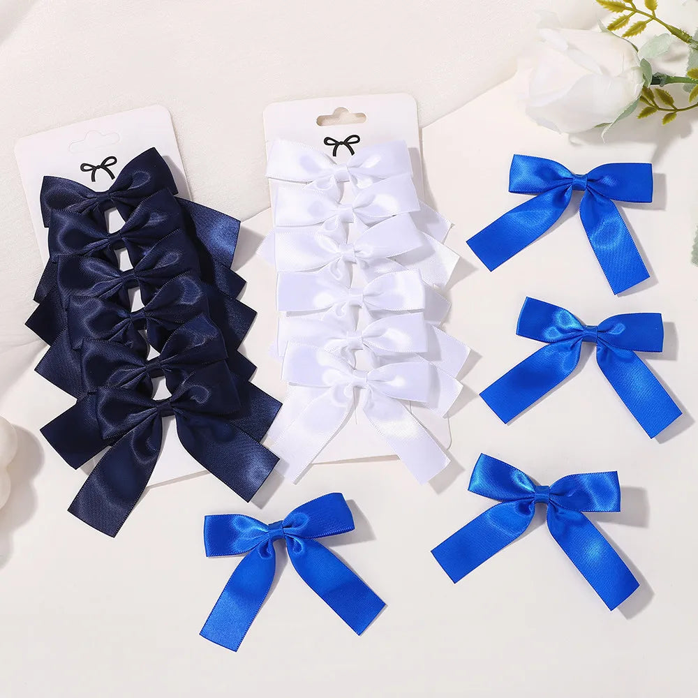 LAZOS DE CINTA 6 horquillas para niña con delicada cinta para accesorios infantiles. Las adorables horquillas de 3.5 pulgadas.