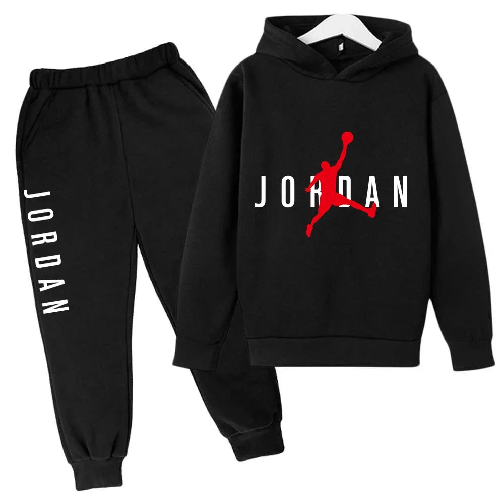 New Children's and Boys' Clothing Autumn Baby Girls' Clothing Children's Brand Hoodie 2 Pieces/Set Casual Sportswear