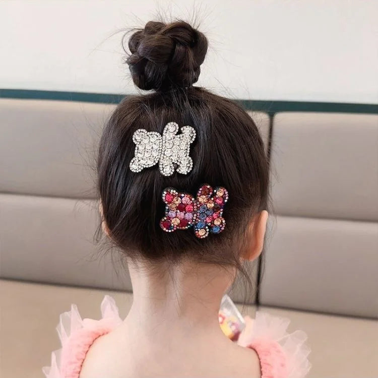 1 Stück Neue Prinzessin Kleiner Bär Mädchen Süße Haarnadeln Kinder Kopfbedeckung Haarspange BB Haarclips Haarschmuck
