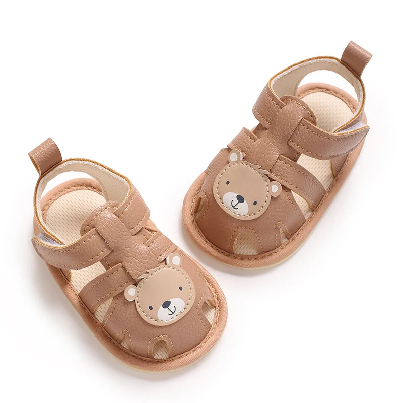 Summer sandals for baby boys and girls, breathable baby summer sandals, first walking shoes for newborns at 18 months old