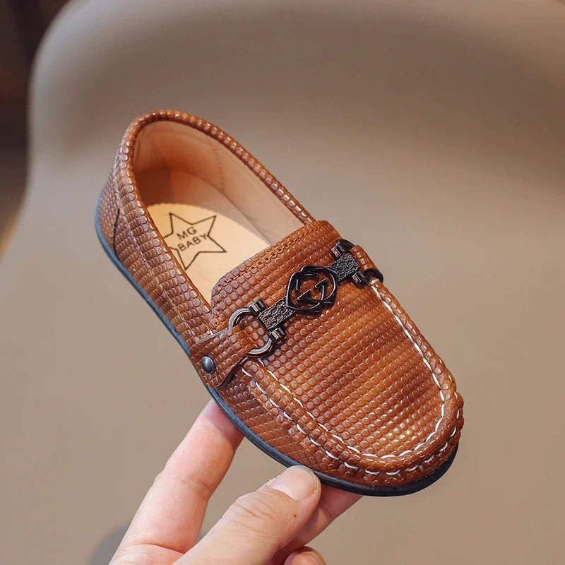 Leather Shoes Kids Loafers Casual for Boy Kid Shoe for Girl Soft Soled Shoes Leather Shoe for Kid Girls