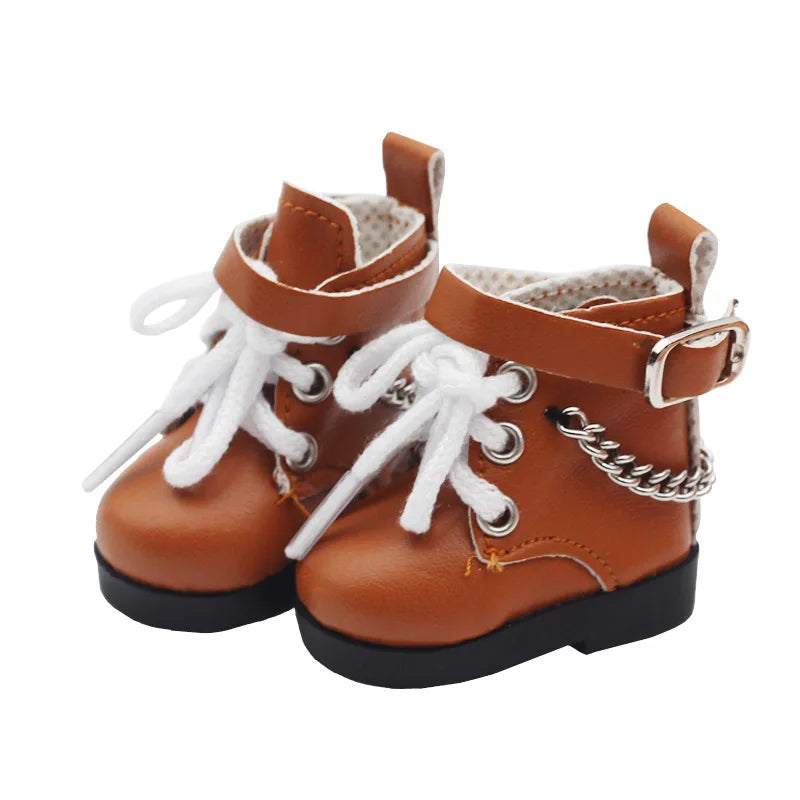 For Labubu Little Leather Shoes Suitable For Cotton Dolls Chain Shoes Dolls Accessories DIY Doll Toys