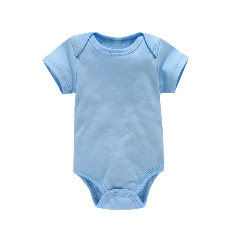 MICHLEY Monos de algodón para bebés, mamelucos de color liso para niños pequeños, ropa de bebé, peleles, disfraz, primavera verano para niñas y niños