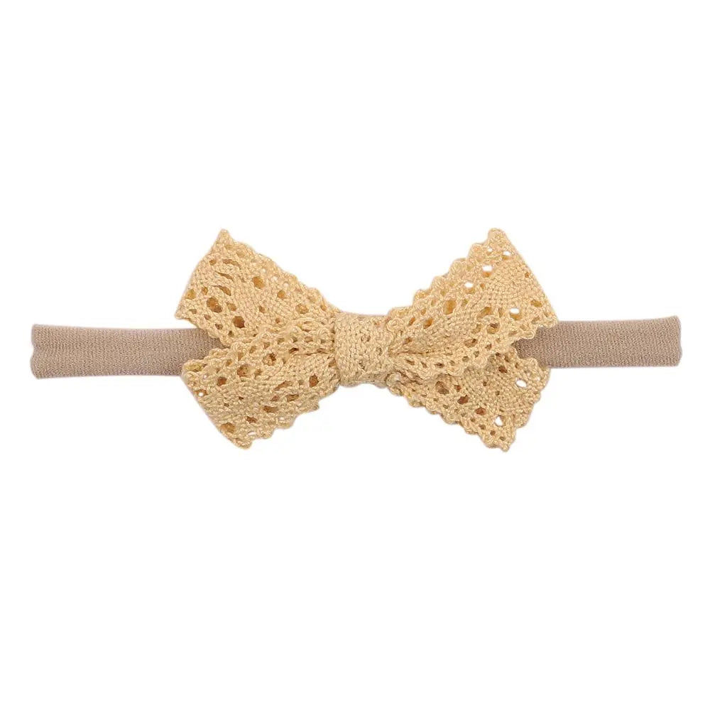 Infant Toddler Newborn Elastic Headwear Kids Nylon Soft Hairbands Baby Headband Hair Band Bow Headbands