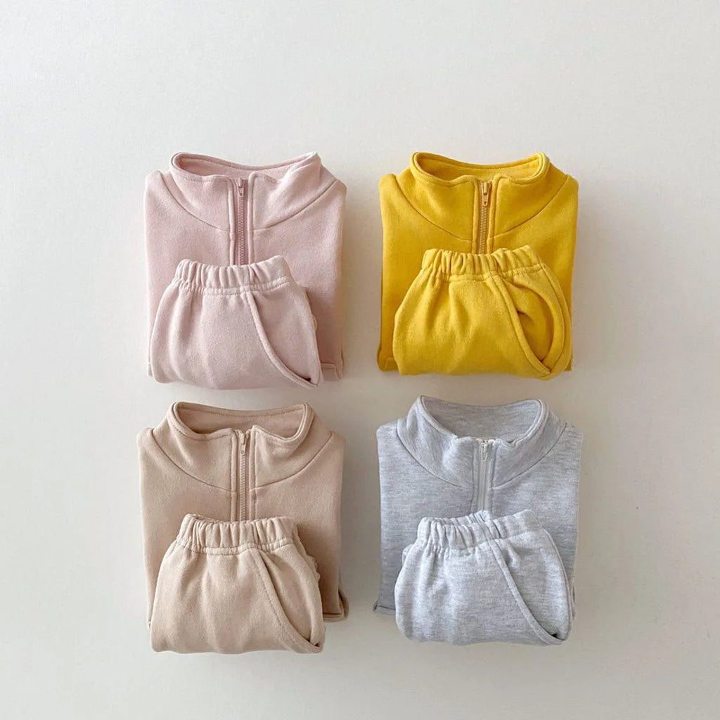 Baby Jungen Mädchen Kleider Set Säugling Kinder Baumwolle Oberteile Jacke Hose Anzug Kleinkind Jungen Sweatshirt Hosen Kleidung 2tlg/Set Trainingsanzug