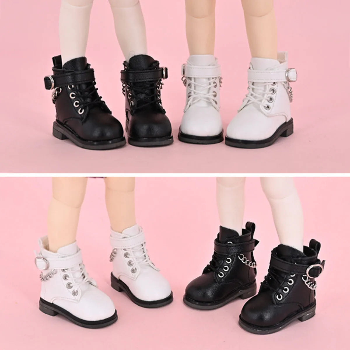 For Labubu Little Leather Shoes Suitable For Cotton Dolls Chain Shoes Dolls Accessories DIY Doll Toys