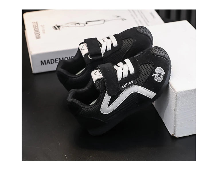 Baby Walking Shoes New Style Girls Retro Style Soft Sole Non Slip Casual Shoes Boys Breathable Versatile Forrest Gump Shoes