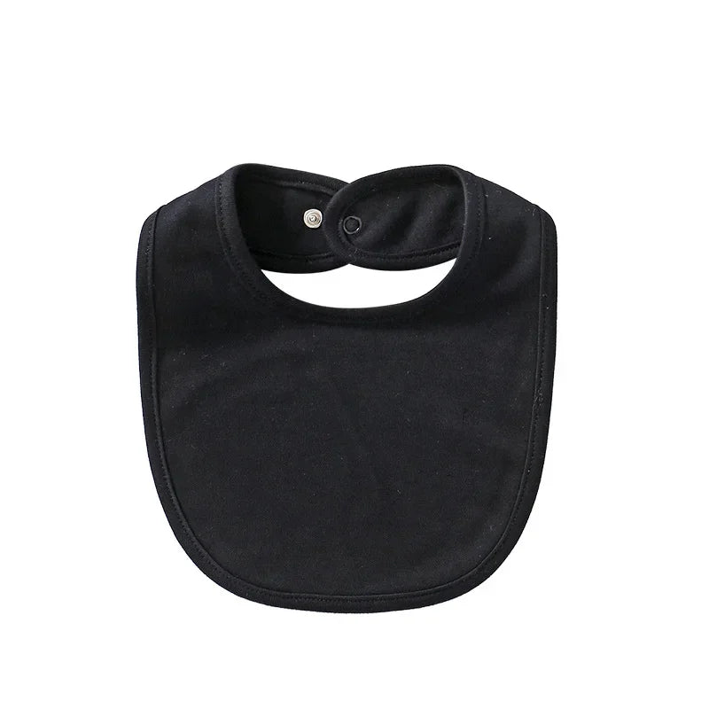 Baby Bibs Saliva Towel Stuff for Babies Solid Color Cotton Bib Boys Girls Burp Cloths Newborn Care Necessity Accessories Soft