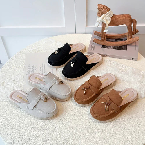 Children Leather Shoes for Girls Boys 2026 Spring Summer New Fashion Korean Style Soft Bottom Anti-slippery Versatile Loafers