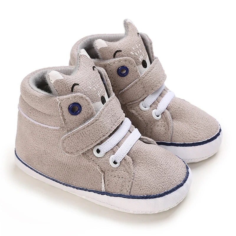 Cartoon Baby Sneakers Baby Boys Girls Canvas Shoes Non-slip Non-slip soft sole Comfortable Soft Unisex Baby Shoes 0-18M