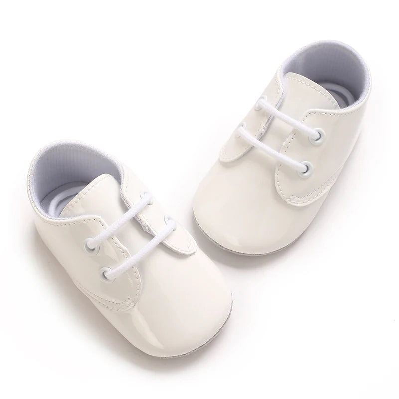 Baby Tie one's Shoes Sneakers Classical Sport Soft Sole PU Leather Shoes Solid color First Walker Newbor Baby Boy Girl Shoes