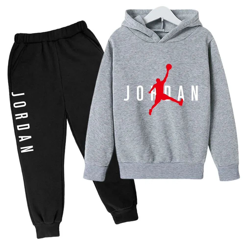 New Children's and Boys' Clothing Autumn Baby Girls' Clothing Children's Brand Hoodie 2 Pieces/Set Casual Sportswear
