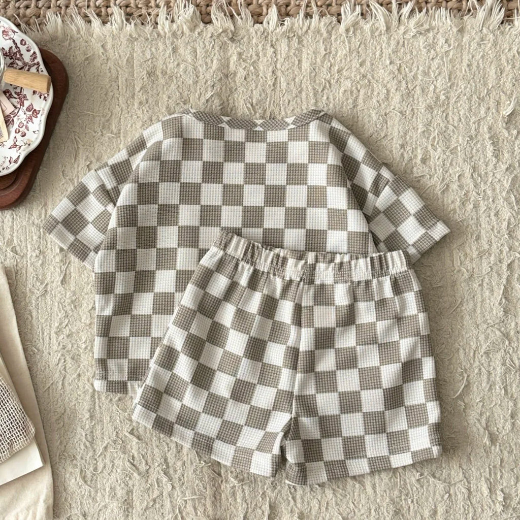 Summer Infant Baby Boys Gitter Kurzarm Rundhals-Oberteil und Shorts 2-teiliges Set, geeignet für Babys von 0-3 Jahren