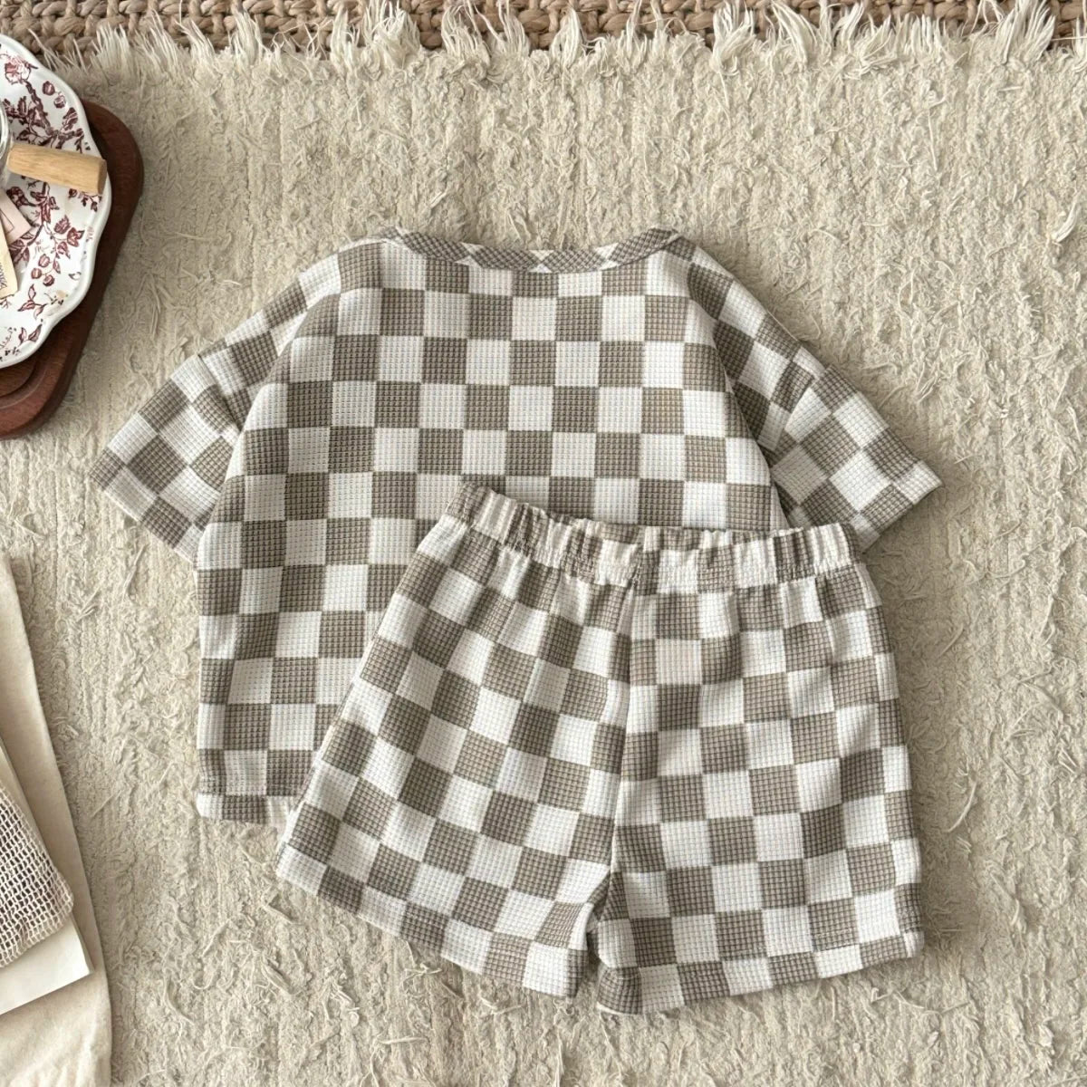 Summer Infant Baby Boys Gitter Kurzarm Rundhals-Oberteil und Shorts 2-teiliges Set, geeignet für Babys von 0-3 Jahren
