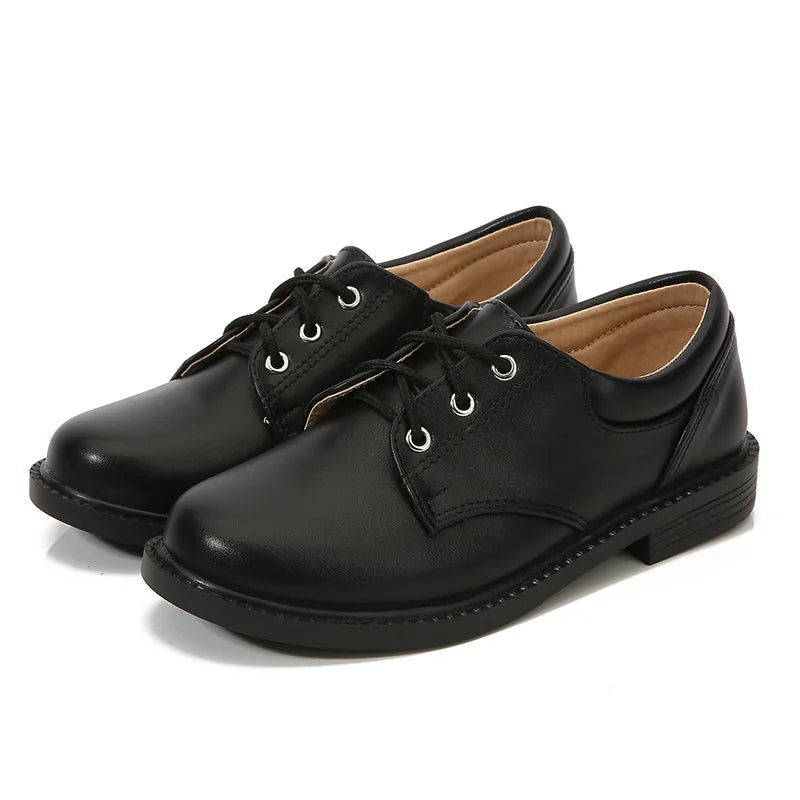 New Big Kids Loafers Boys Patent Leather Shoes Adult British Style Dress Shoes Men Casual Versatile Shoes Soft Sole Comfortable