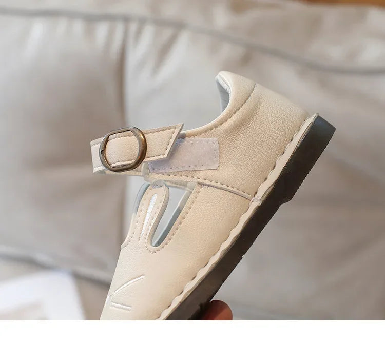 2025 Children Leather Shoes for Girls Spring Autumn New Fashion Korean Style Soft Bottom Anti-slippery Versatile Baby Shoes