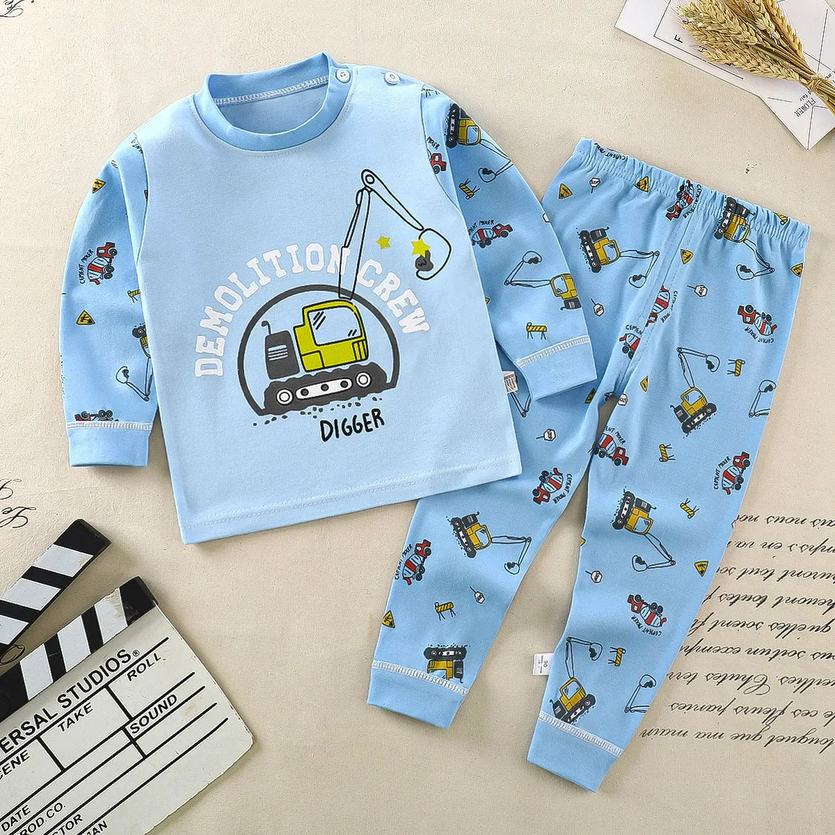 Kinderkleidung Kinder-Sets Kinderbekleidung Jungen Mädchen Baumwolle Herbst Winter Kleidung Hosen Schlafanzüge Unterwäsche Weihnachtsgeschenk