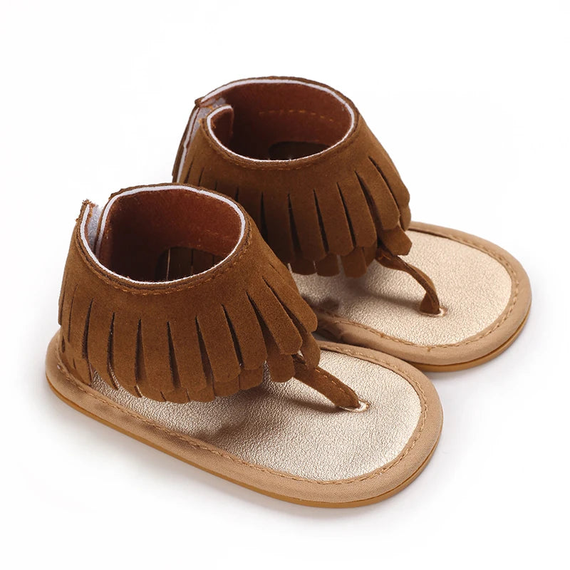 0-18M Baby Walking Sandals - Breathable Anti-Slip Soft Sole Shoes for Newborn Boys & Girls, Summer Infant First Walkers