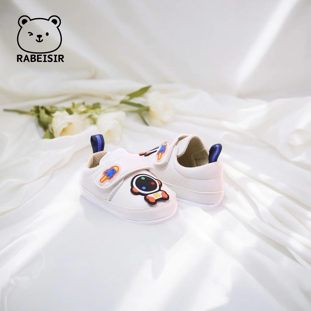Baby Jungen Sneakers 0-1 Jahre Baby Kleinkind Schuhe Weiche Sohle Atmungsaktiv Rutschfest Cartoon-Muster