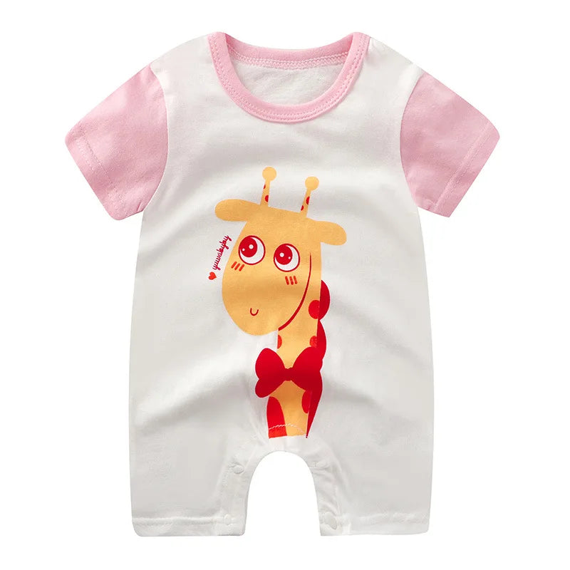 Summer Romper Baby Girls Clothes Cotton Short Sleeved Jumpsuit Newborn Baby Boy Clothes Bodysuit For Newborns