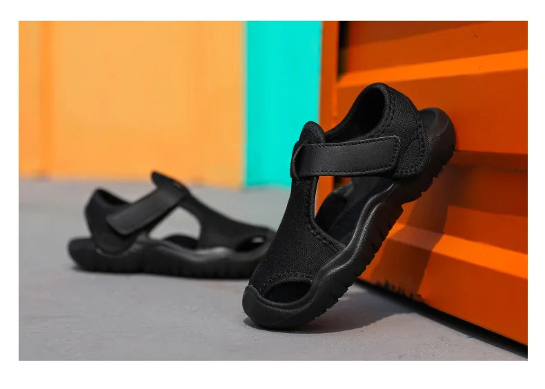 Baby Sports Sandals Brand Fashion Kids Shoes Girls Boys Breathable Anti-slip Beach Toddler Sandal Soft Sole Children Shoes