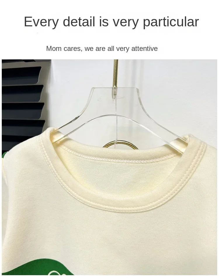 2024 Neues Kinder Kurzarm-Anzug Gestreifte Mädchen Jungen Set Sommer Oberteile + Kurze Babykleidung Kinderbekleidung