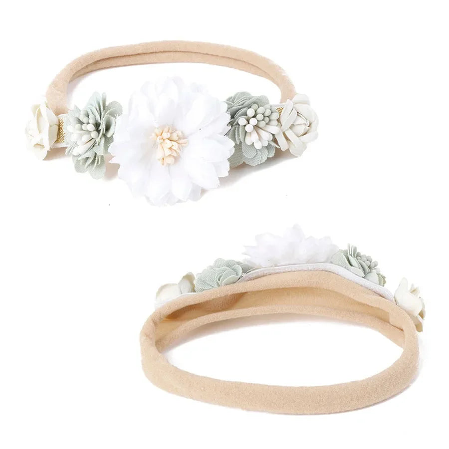 1/3pcs Baby Headbands for girls Kids Cute Flower Headwear Nylon Soft Elastic Hair Band Gifts Toddler Headband Hair Accessories