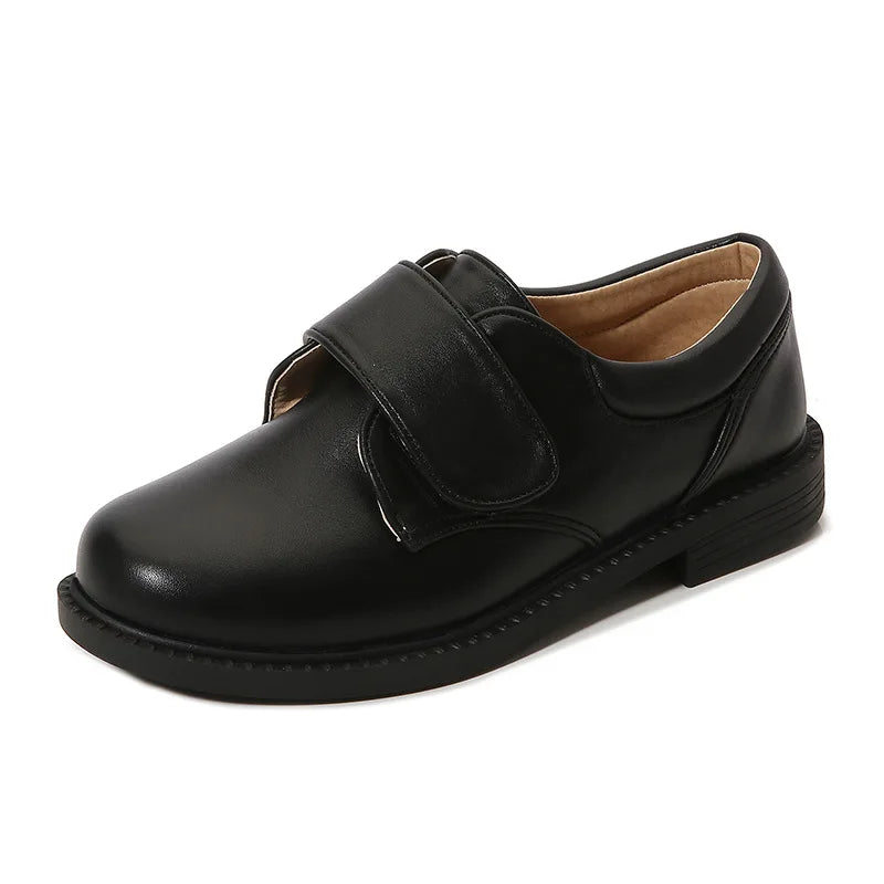 New Big Kids Loafers Boys Patent Leather Shoes Adult British Style Dress Shoes Men Casual Versatile Shoes Soft Sole Comfortable