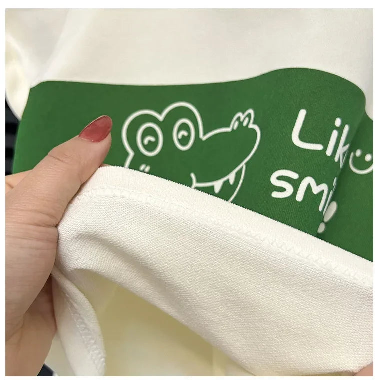 2024 Neues Kinder Kurzarm-Anzug Gestreifte Mädchen Jungen Set Sommer Oberteile + Kurze Babykleidung Kinderbekleidung